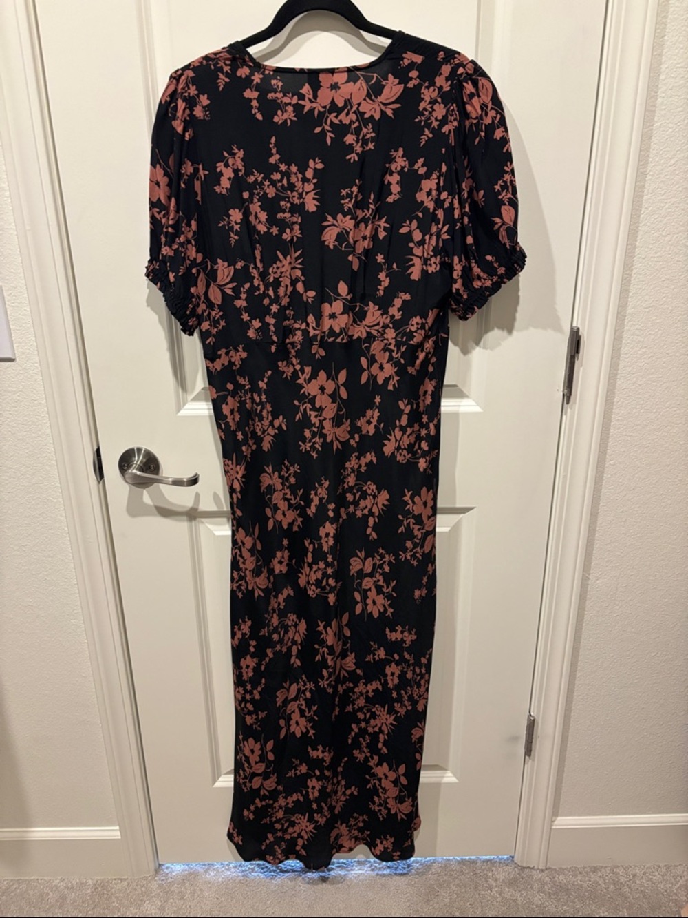 a new day Black Maxi Dress with Rose Floral Print - Picture 3 of 5